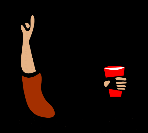 gif verre à la main