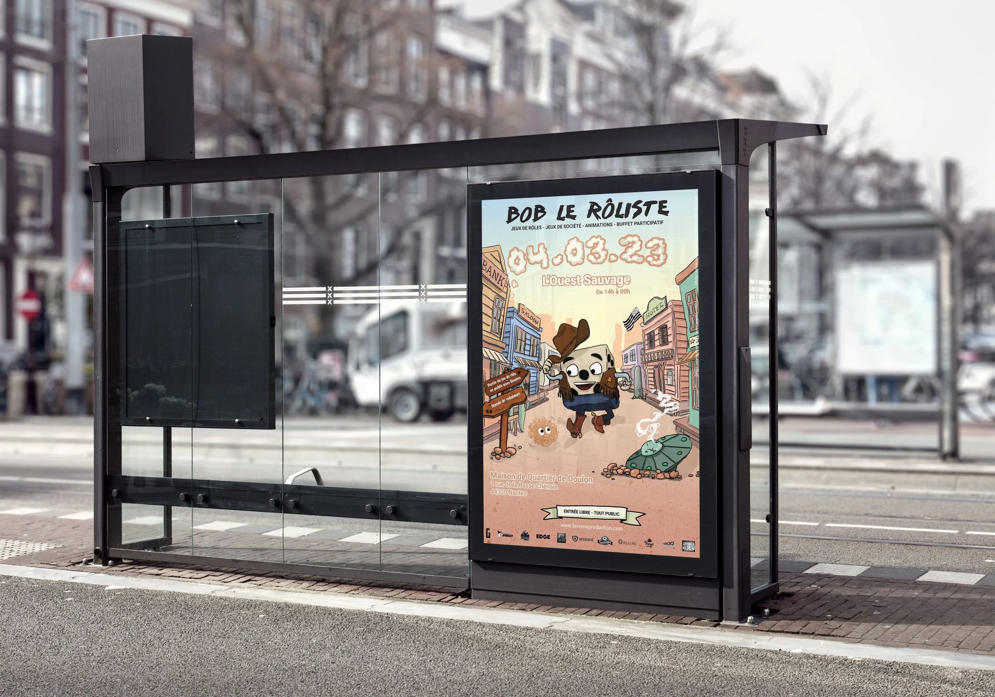 Affiche Bob le Rôliste en situation