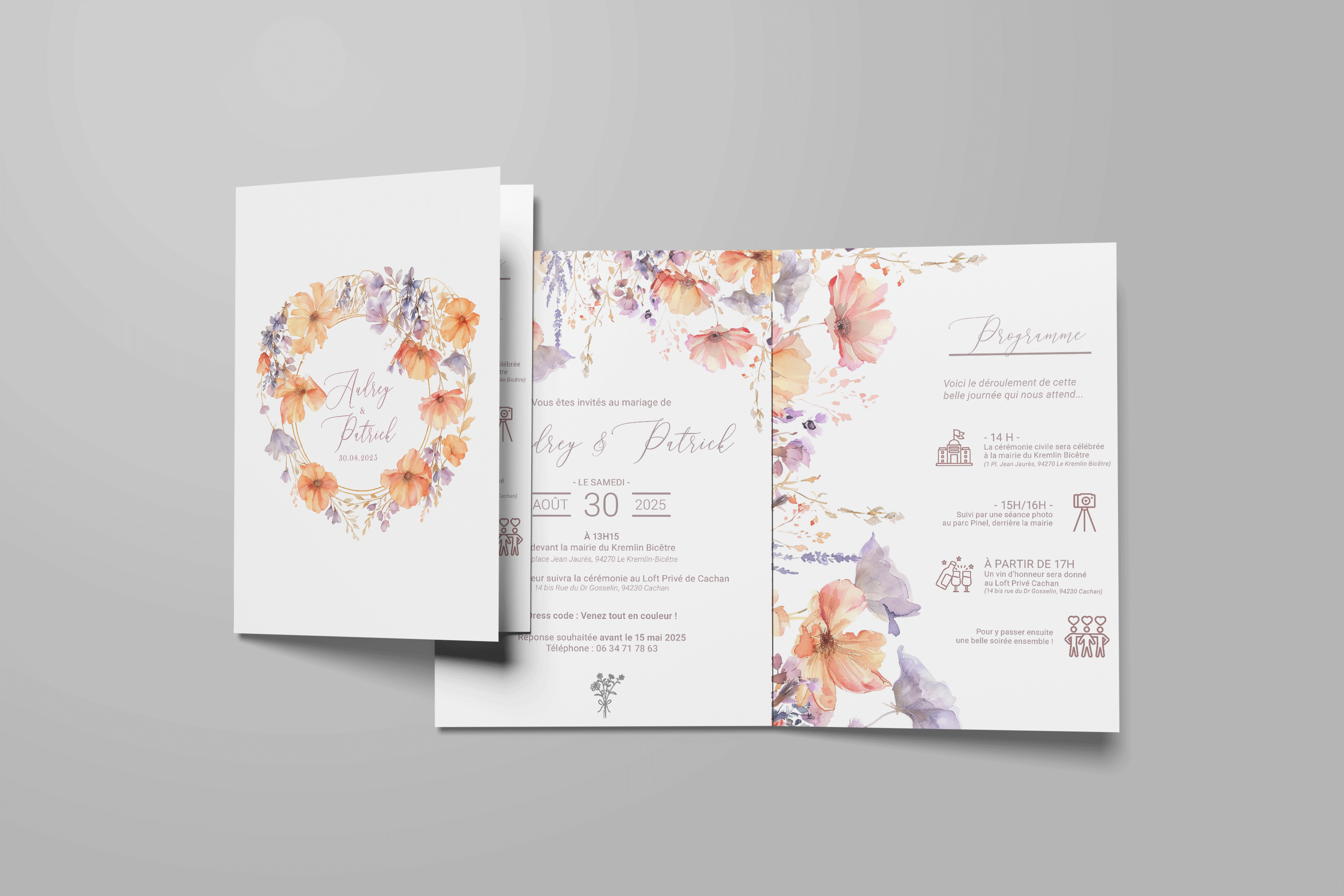 Mockup print — exemple de support de communication réalisé par Maëlle Vétois