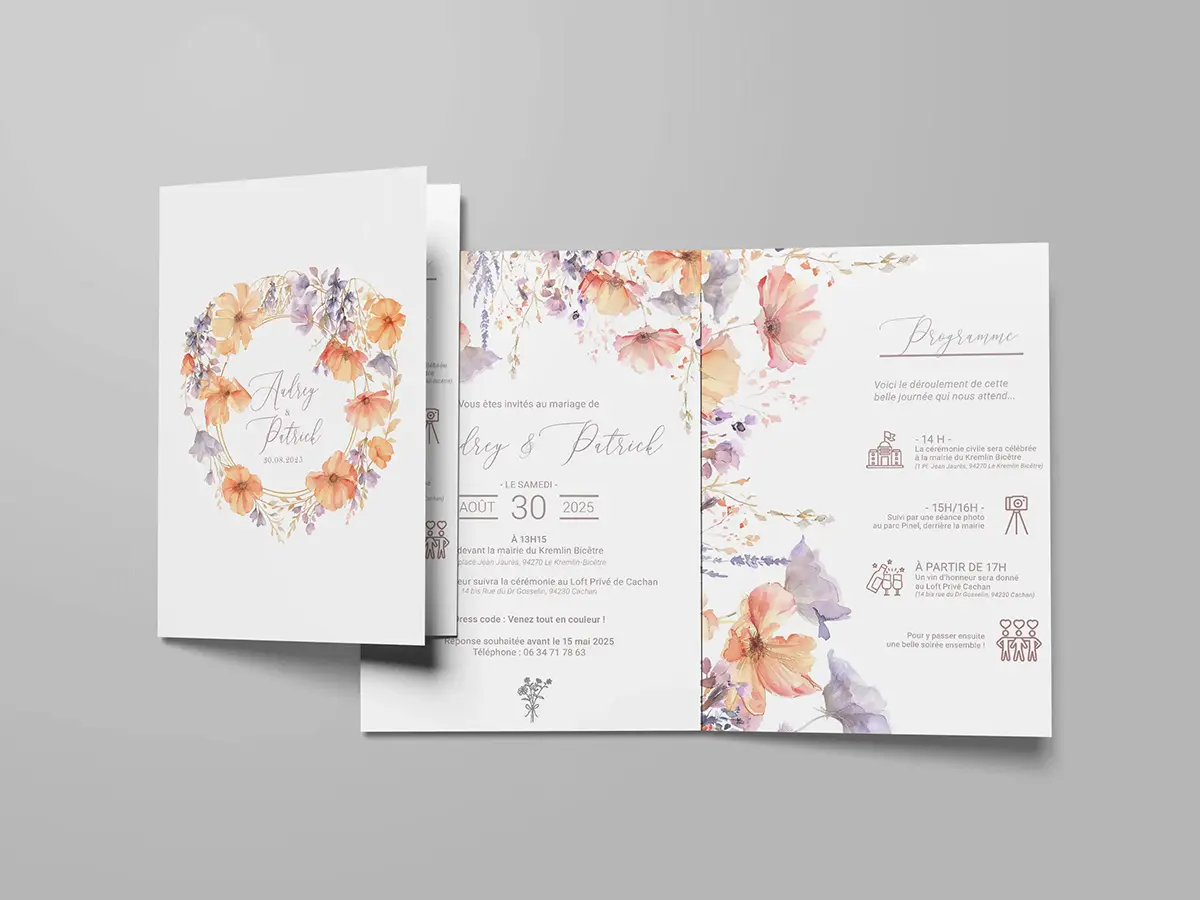 Faire-part de mariage