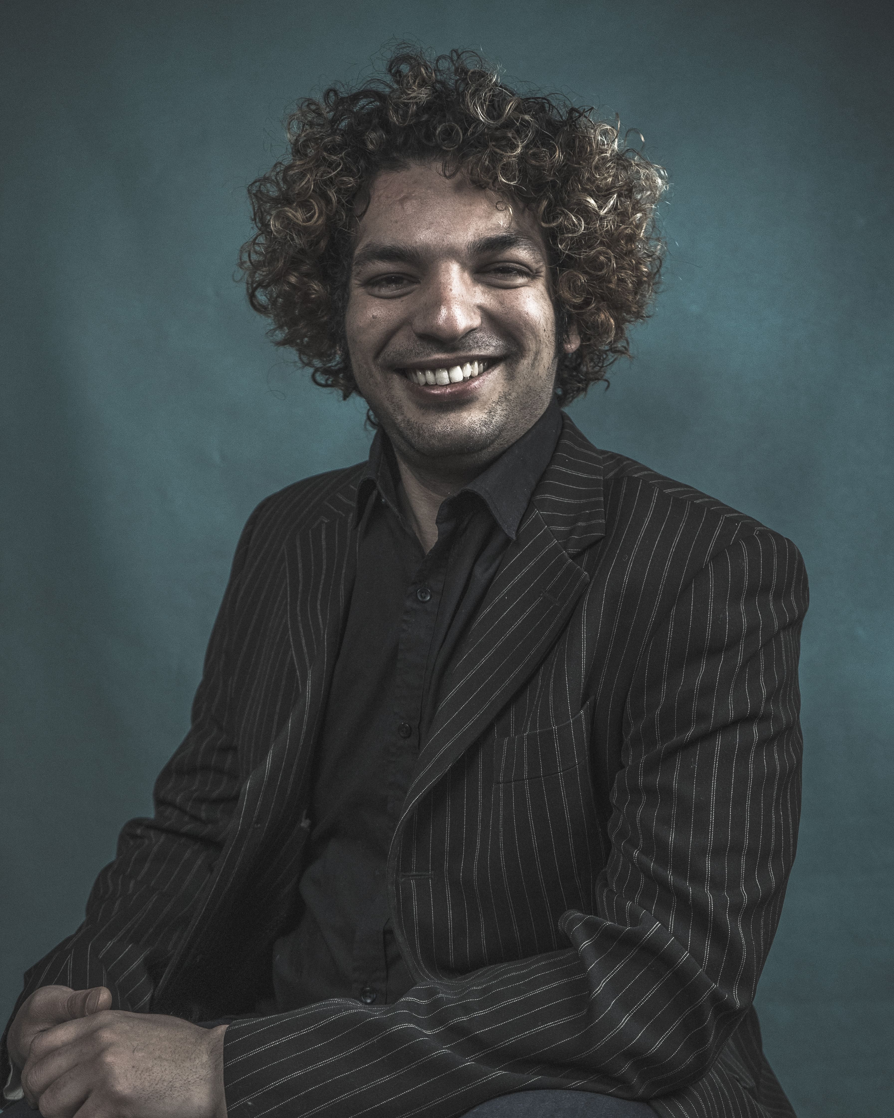 Portrait d'homme en noir et blanc — photographie par Maëlle Vétois