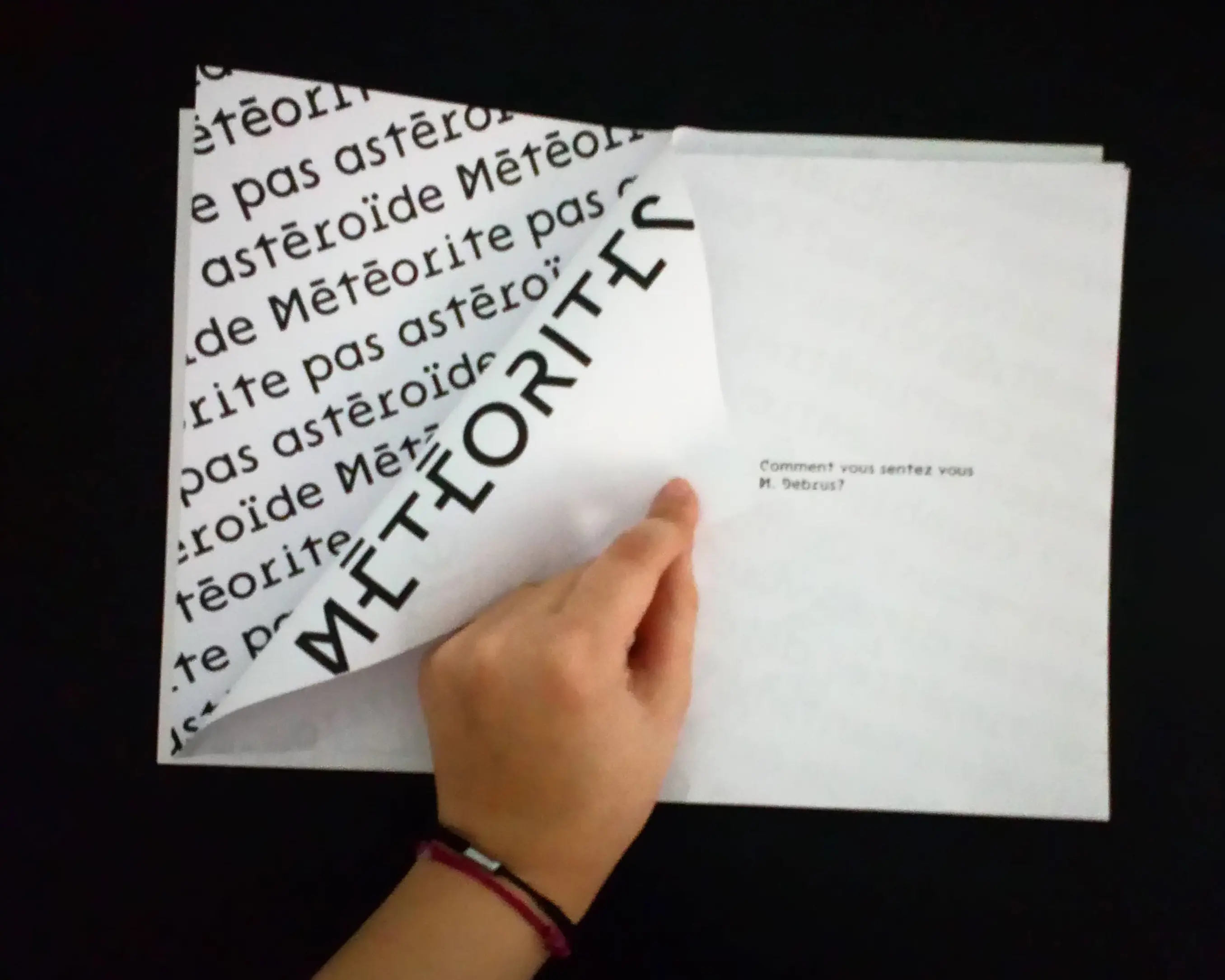 Superposition des pages