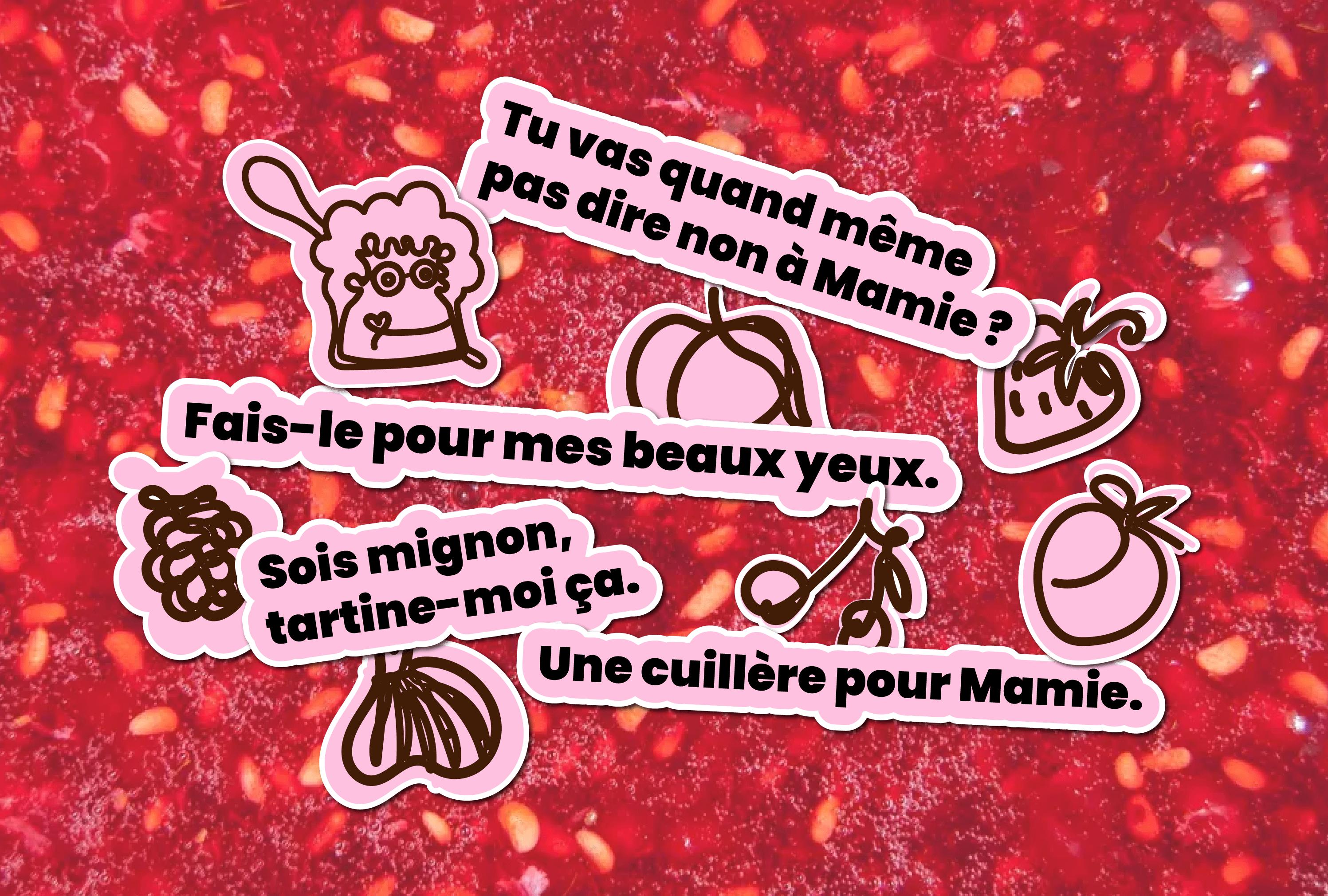 Autocollants et déclinaisons graphiques Sugar Mamie